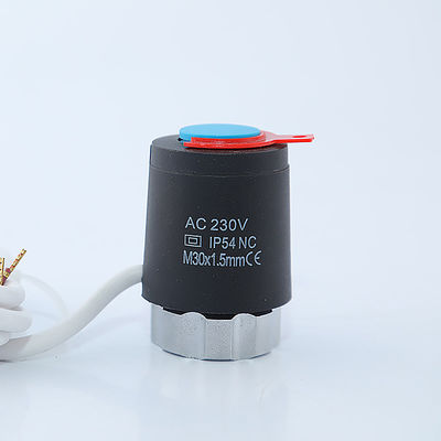 Węglowy silnik elektrotermiczny aktuator 220V Elektryczna głowica zaworów zwrotnych