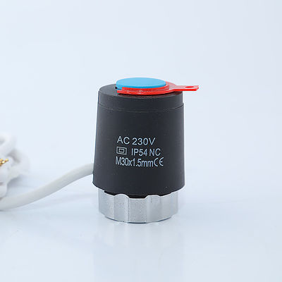 Węglowy silnik elektrotermiczny aktuator 220V Elektryczna głowica zaworów zwrotnych