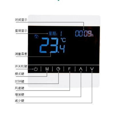 2 ท่อ 4 ท่อเครื่องปรับอากาศ เทอร์โมสแตต 3A AC หน่วยควบคุมอุณหภูมิ