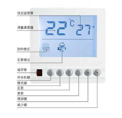 220V LCD podłogowe ogrzewanie wody Termostat wielofunkcyjny sterowanie podłogowym ogrzewaniem