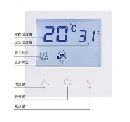 10A Touch Smart Termostat 500W Elektryczny termostat podłogowy